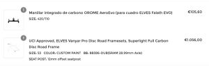 Vnayar Pro Disc + Orome Aeroevo (custom paint) - Imagen 3
